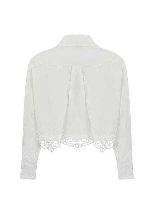 Camicia crop in cotone NO SECRETS | 251NS238COCCO